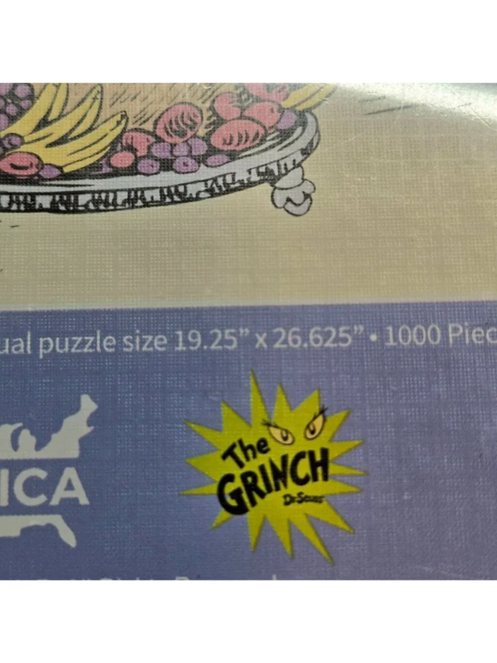 Dr. Suess Grinch Feast USAopoly 1000-piece Jigsaw Puzzle Sealed